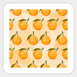 Oranges Pattern Sticker